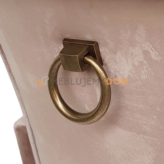 Chair TIZIANO with crystals, knocker and armrests 100 cm