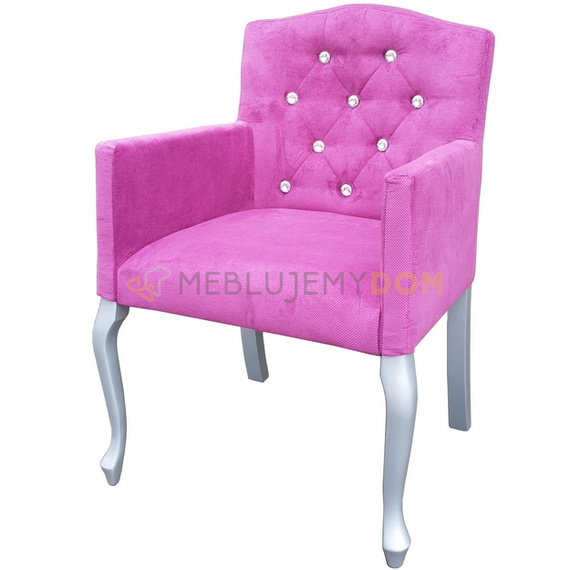 LUDWIK PIK armchair with crystals 87 cm
