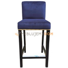 Bar stool NARROW with golden thumbtacks and knocker 91 cm