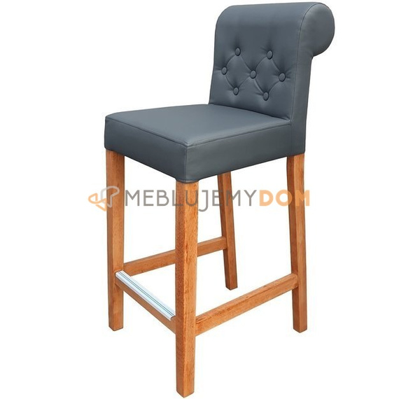 Bar stool NARROW PIK with buttons, roller and knocker 96 cm