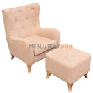 Set USZAK VILLA armchair with footrest
