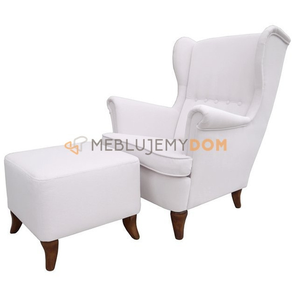 Set USZAK PIK armchair with footstool