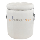 Pouf GLAMOUR with thumbtacks and knockers Ø 40 cm