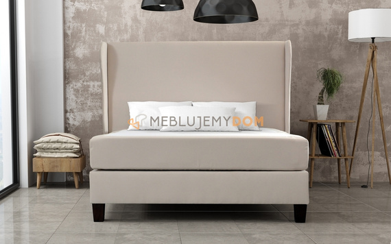 Upholstered headboard USZAK with thumbtacks