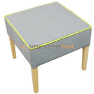 Pouf SIMPLE with piping 50 x 50 cm