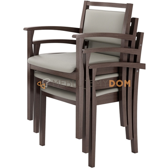 Stacking chair DANILO with armrests 82 cm