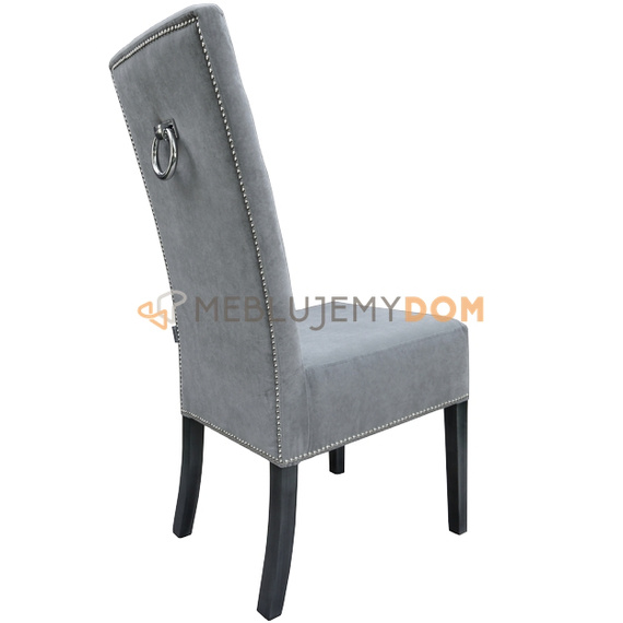 SIMPLE PIK chair with buttons, thumbtacks and knocker 107 cm