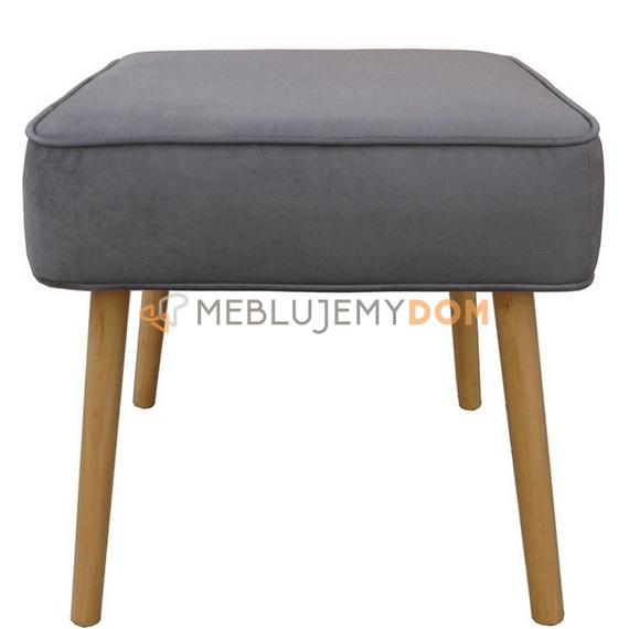 Pouf JUDITH with piping 50 x 50 cm