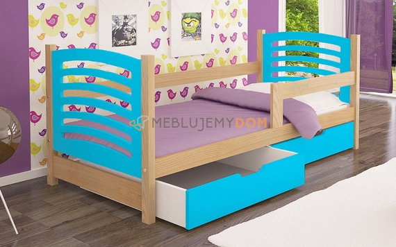 Bed BRIAN with a railing