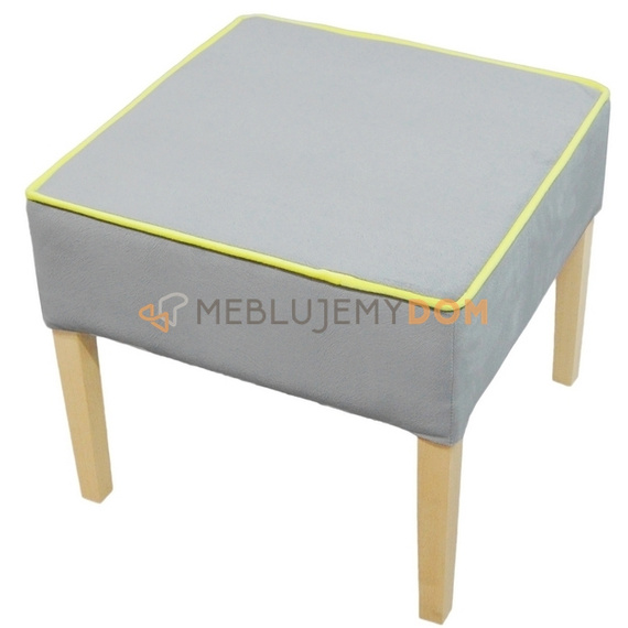 Pouf SIMPLE with piping 50 x 50 cm