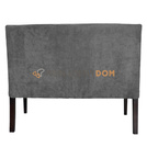 Upholstered bench JUMPY SIMPLE with horizontal stitching 84 cm