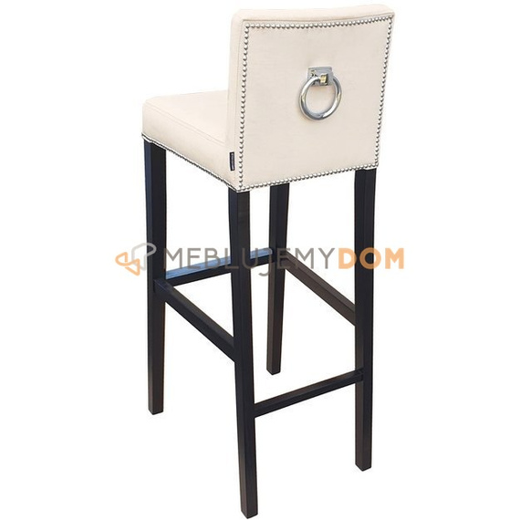 Bar stool NARROW PIK with buttons, thumbtacks and knocker 108 cm