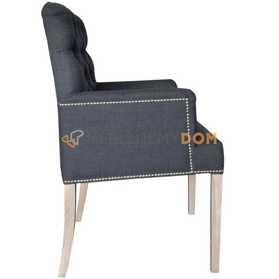 FRESCO armchair with thumbtacks and knocker 94 cm