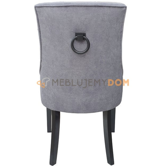 DAFFY PIK chair with piping and black knocker 98 cm