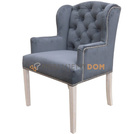 AUDREY armchair with thumbtacks and knocker 98 cm