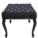 Pouf LUDWIK PIK with crystals 50 x 50 cm