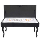 Pouf CHESTER openable with crystals 100 x 40 cm