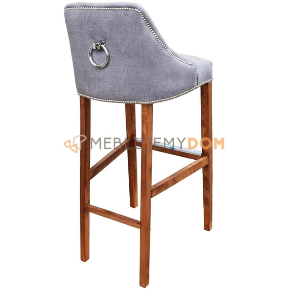 Bar stool DAFFY PIK with thumbtacks and knocker 120 cm