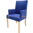 EDGAR NARROW PIK armchair with vertical stitching 98 cm