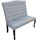 Upholstered bench WINDSOR PIK with crystals 110 cm