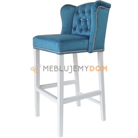 Bar stool MATEO PIK with crystals and thumbtacks 110 cm