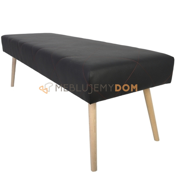 Pouf JUDITH with stitching 110 x 45 cm