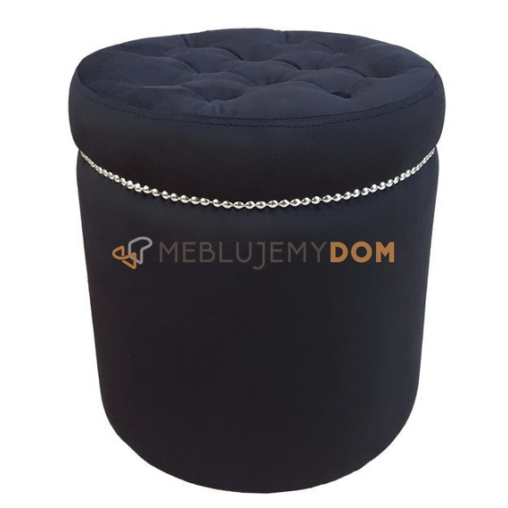Pouf GLAMOUR with thumbtacks Ø 40 cm