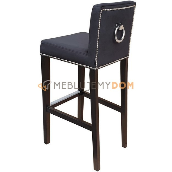 Bar stool NARROW with thumbtacks and knocker 103 cm