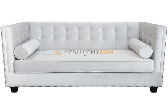 2-seater sofa MADLEN with rollers and thumbtacks