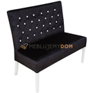 Upholstered bench CINDY PIK with crystals 98 cm