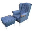 Set USZAK AMORE armchair with footstool