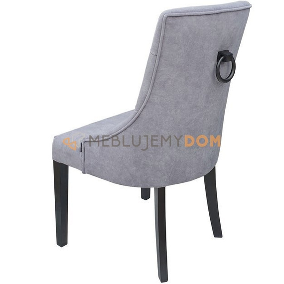 DAFFY PIK chair with piping and black knocker 98 cm