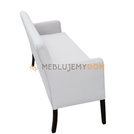 Upholstered bench MARIE with armrests 88 cm