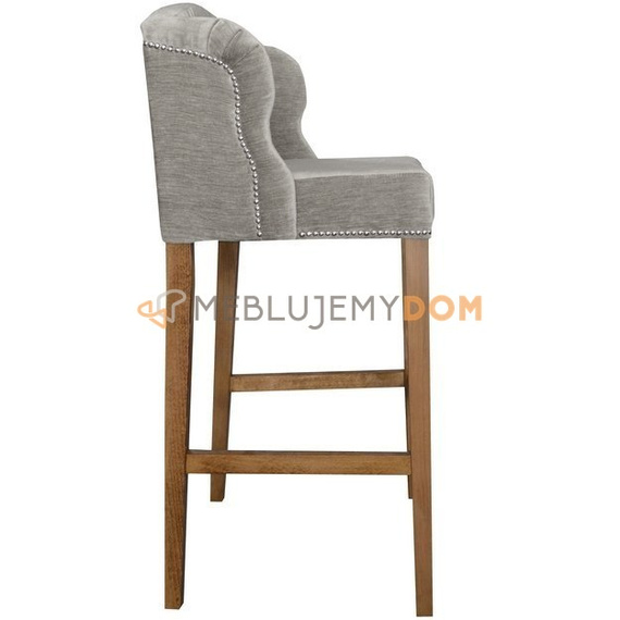 Bar stool USZAK PIK with buttons and thumbtacks 107 cm