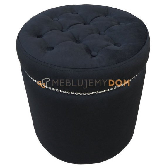 Pouf GLAMOUR with thumbtacks Ø 40 cm