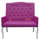 Upholstered bench QUEEN PIK with crystals 110 cm