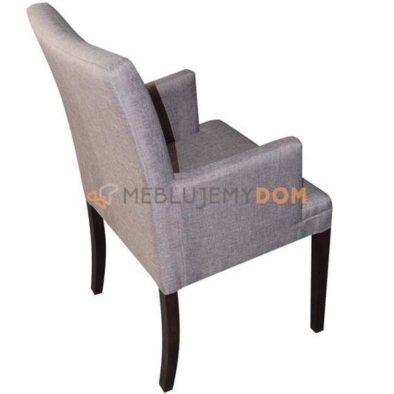 EDGAR NARROW PIK armchair with vertical stitching 98 cm