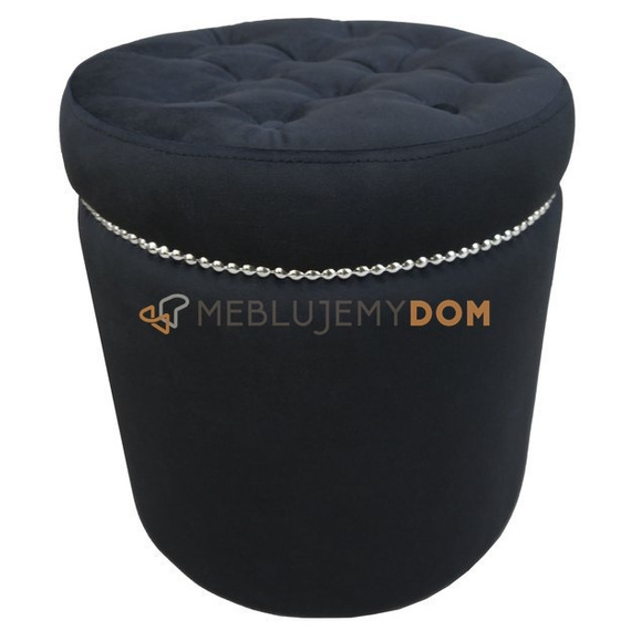 Pouf GLAMOUR with thumbtacks Ø 40 cm