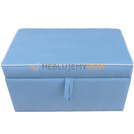 Pouf COFFER with piping 97 x 50 cm