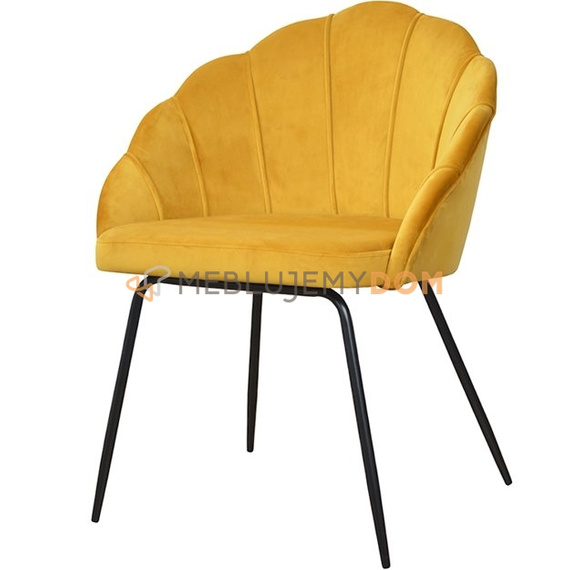 SHELLY BLACK armchair 83 cm