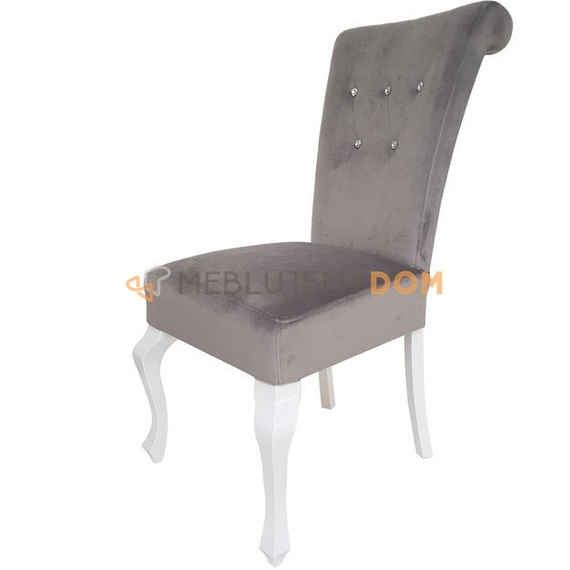 Chair TIZIANO with crystals, thumbtacks and knocker 100 cm