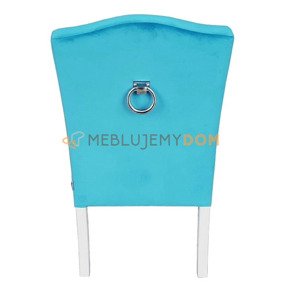 LUDWIK PIK armchair with crystals and knocker 110 cm