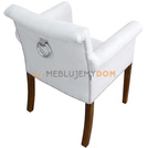 Armchair LAURENCE with thumbtacks and knocker 86 cm