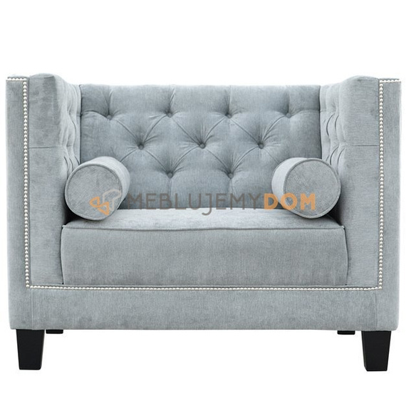 PRIMAVERA armchair with rollers and thumbtacks