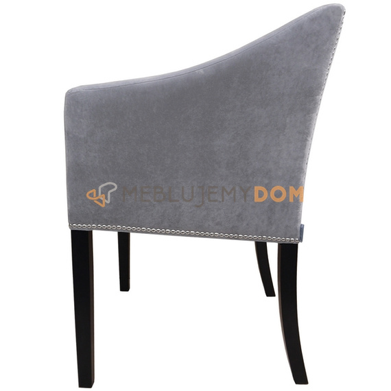 JUMPY NARROW armchair with thumbtacks and knocker 84 cm