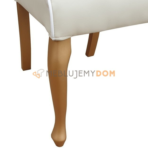 LUDWIK PIK chair with buttons and piping 110 cm
