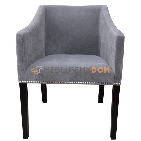 JUMPY NARROW armchair with thumbtacks and knocker 84 cm