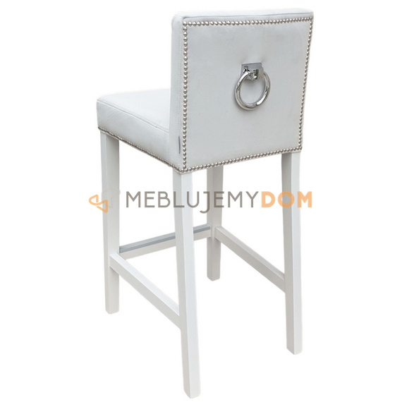 Bar stool NARROW PIK with buttons, thumbtacks and knocker 93 cm