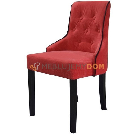 DONALD PIK chair with buttons and piping 88 cm