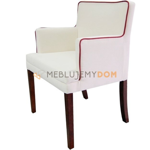 EDGAR MARROW armchair with piping 84 cm